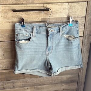 Light Blue Denim Women's Shorts